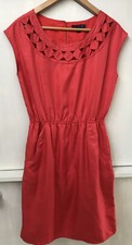 Banana Republic Solid Red Cutout Neckline Sleeveless Dress Size 4