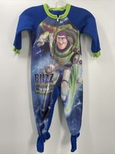 Disney Toy Story Buzz Lightyear INFANT Footed Blanket Sleeper Pajamas Sz 24 MO