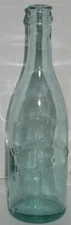 Vtg Aqua Geo. Hauck & Sons Brewing Co Rondout NY Glass Bottle Vase Barn Dump Dig