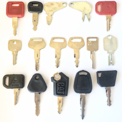 16 Key Heavy Equipment - Construction Equipment Ignition Key Set - Ships Free!