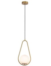 Lampadario a Sospensione AttaccoG9 Design Nordico Goccia Sfera Acrilico Oro IP20