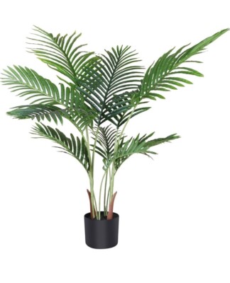 Fopamtri Künstliche Areca Palme Pflanze 110cm künstlich, Palme, 110cm Pflanze
