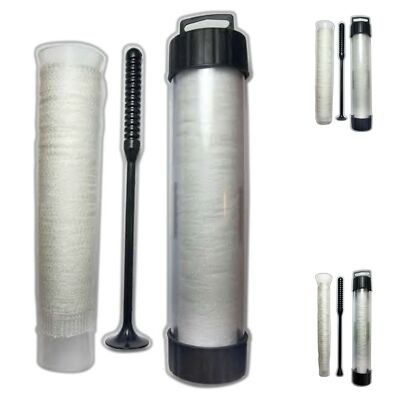 10 Meter PVA Angel Netzschlauch inkl. Stampfer Narrow Mesh Netz Beutel Zubehör