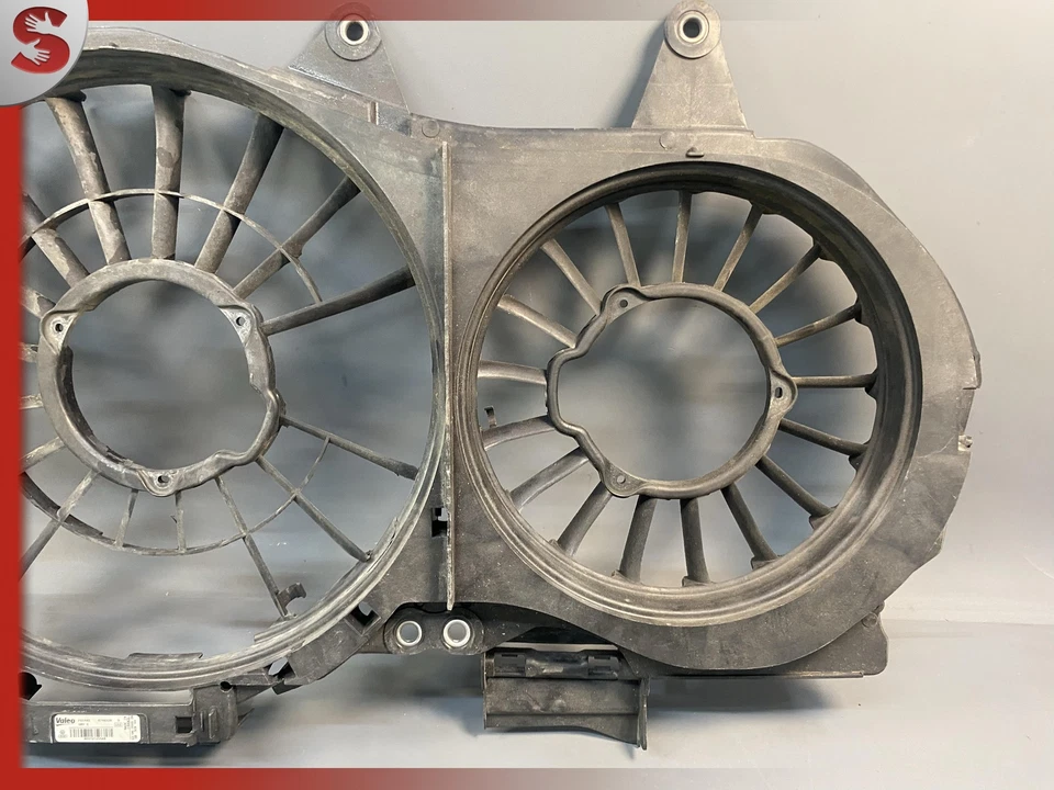 AUDI A4 2002-2009 - Radiador eléctrico ventilador capucha/carcasa 8E0121205AB fabricante original Foto 4 de 4