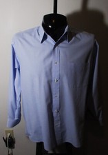 ENRO Light Blue Long Sleeve Dress Shirt Men's Size 16.5/32-33
