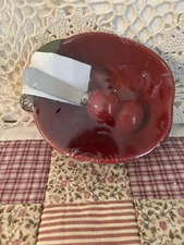 Apple Cheese Bowl With Knife Fall Cheese Bowl With Knife