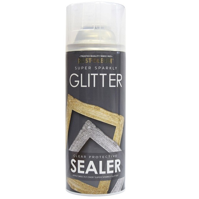 RustOleum Super Sparkly Sparkling Glitter Sealer Spray Lacquer 400ml