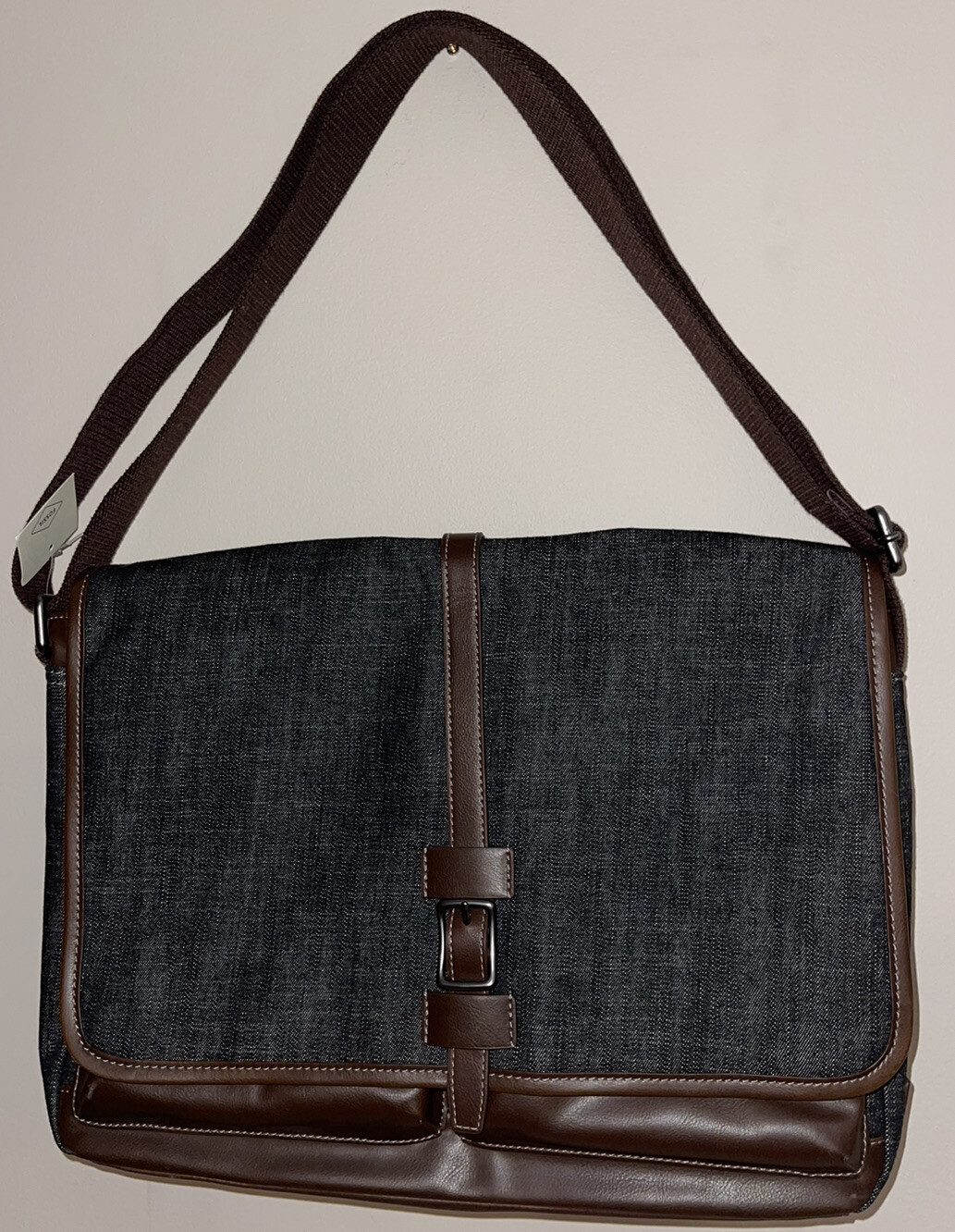 Fossil Kenton Messenger Multi bag Brown NWT eBay