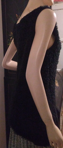 Dahlia Women's Black Sleeveless Pullover Sweater Top, One Size MSRP $168 - Picture 5 of 5