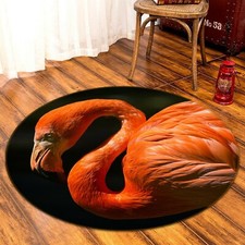 3D Flamingo Dark S129 Animal Non Slip Rug Mat Elegant Photo Carpet Sunday