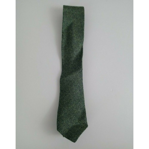 Cremieux Green Tie With Dark Blue Flecks Design - Picture 3 of 6