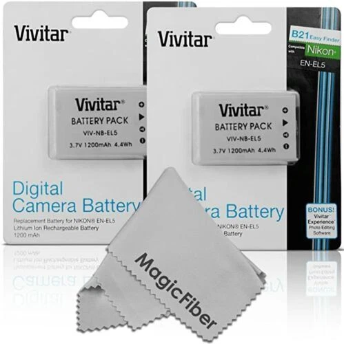 Las baterías de la cámara Vivitar Para Nikon 1000-1999 mAh
