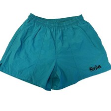 Vtg 80 90's Body Glove Men AQUAMARINE Nylon Trunks SURFER BEACH Swim Shorts M