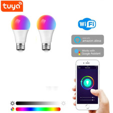 Image of Smart Bulbs E27 Compatible with Alexa + Google assistance RGB Colour adjustable
