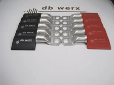 (10) 2/0(oversized 1/0 car audio wire) Tinned Lugs w/ RED & BLACK Heat Shrink