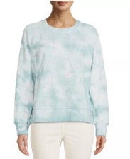Time and Tru Women  s Fashion Tie Dye Raglan Sweatshirt French Terry Medium 8-10