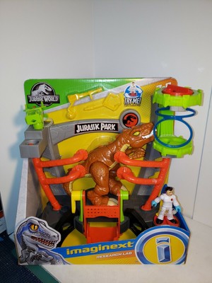 imaginext jurassic world research lab