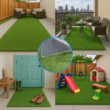 Artificial Grass Turf Rugs 2.6 ft. or 6.5 ft. Wide Rolls and Length Up To 55 ft.