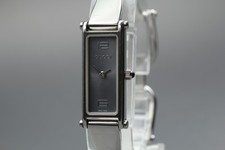 【Exc+5】Vintage GUCCI 1500L Silver Gray Dial Quartz Ladies Watch From JAPAN