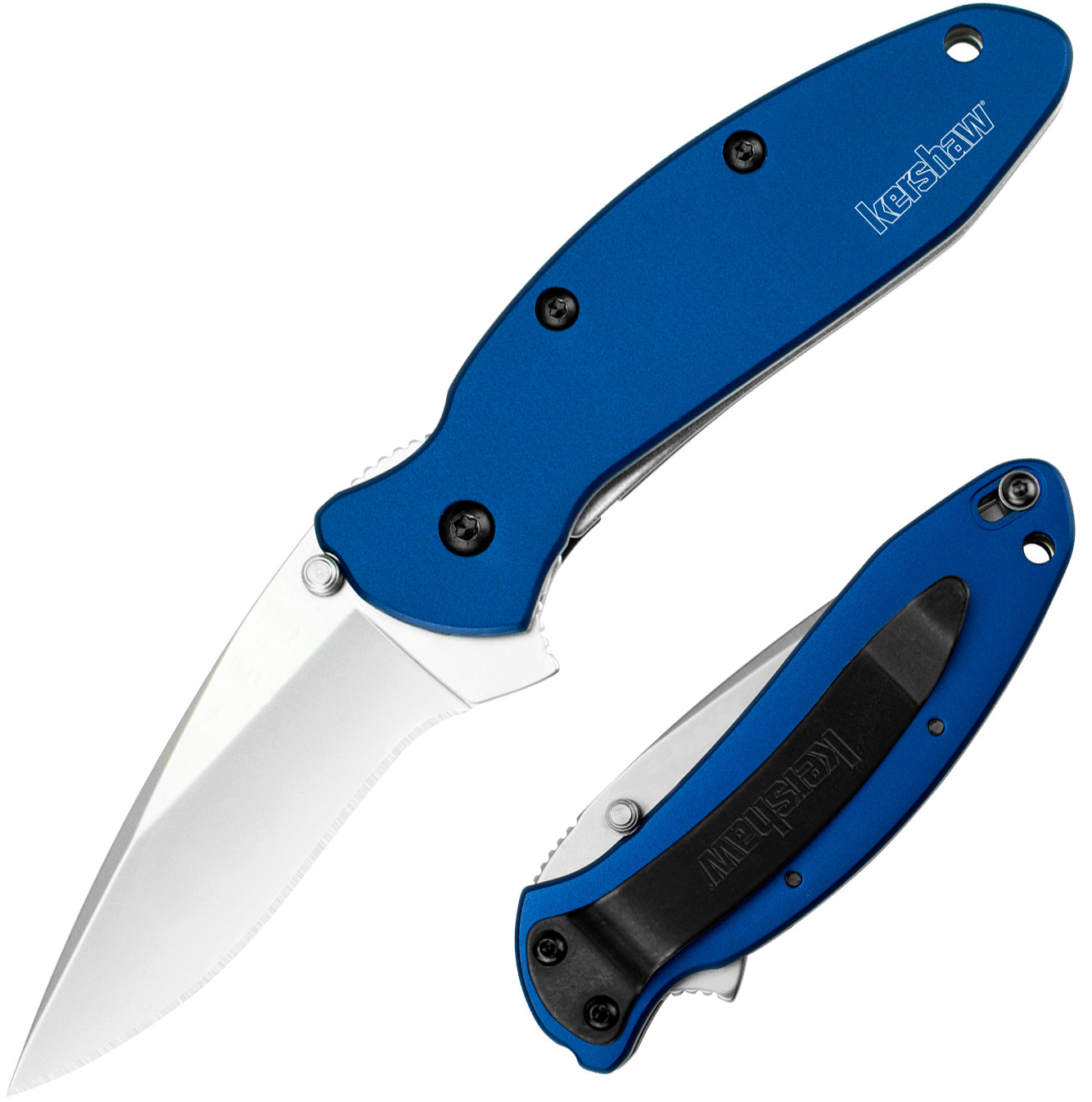 Kershaw Scallion Assisted Folding Knife 2.5" 420HC Steel Blade Aluminum Handle