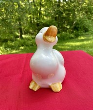 Vintage Ceramic Country White Duck Goose Standing