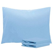 Standard Pillowcase Set - 2 Pack Brushed Standard 20" x 26" Sky Blue