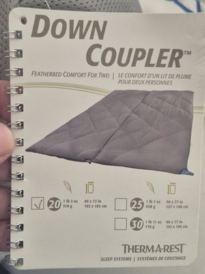 Thermarest DOWN Coupler Kit verstellbare Matratze verbinden 2 mittlere Matten miteinander 