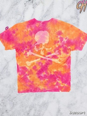 Mastermind World Orange Tie-Dye Skull T-Shirt Size Large (MSRP: $868)