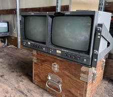 Sony PVM-97 9" CRT Black and White Dual Mounted Video Monitor, BNC Composite