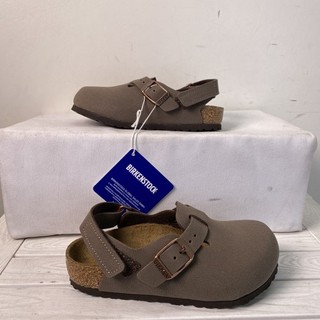 Birkenstock Kids Size US 9 EU 27 Tokio AS Kids AS Birkibuc Clogs Mocha Brown
