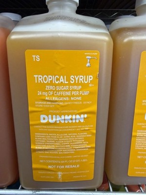 Dunkin' Donuts Tropical Dunkin Energy Zero Sugar 64 fl oz Jug