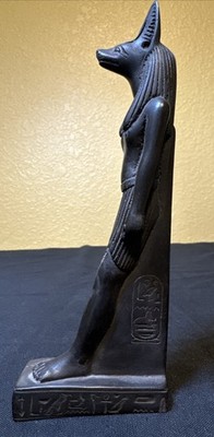 Ancient Egyptian Style Thoth Ibis Headed God Statue Basalt Stone Carving Figure