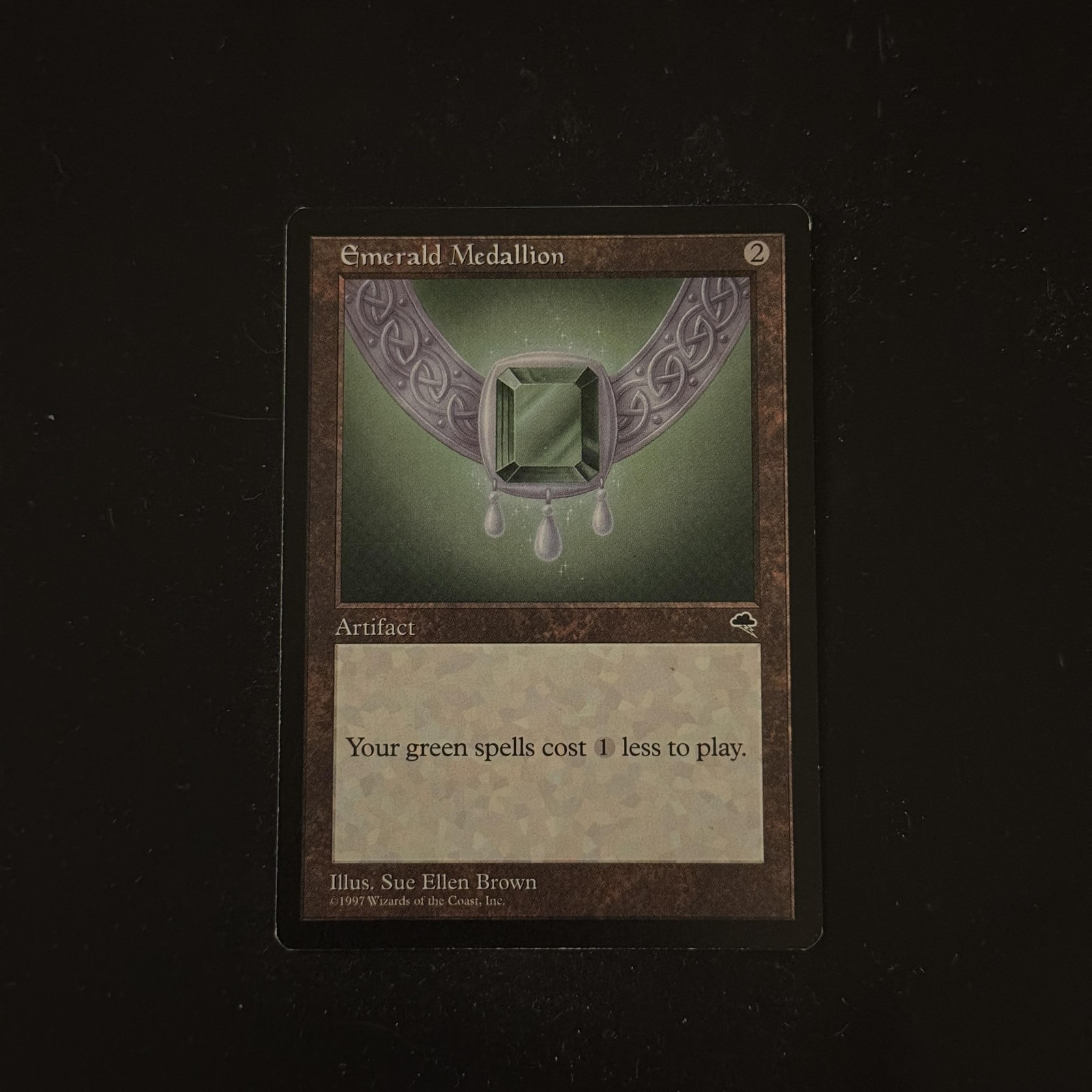 Magic The Gathering Tempest Emerald Medallion #283 Lightly played