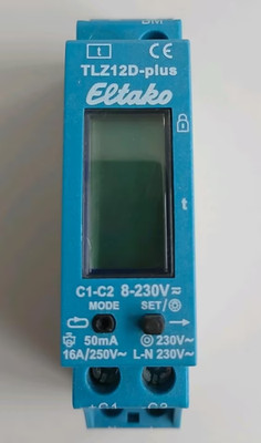Eltako TLZ12D-plus digital Treppenlicht- Zeitschalter, 1 Schließer 16A/250V