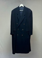 Christian Dior wool long coat navy