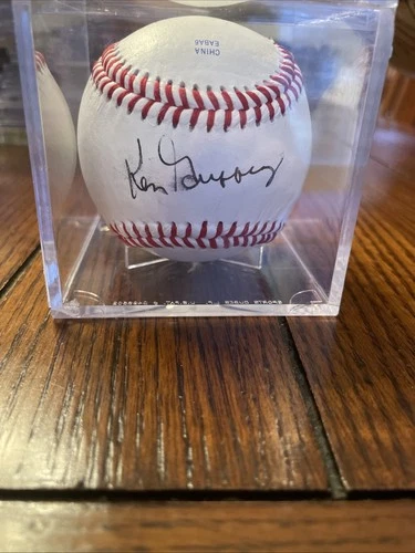 Ken Griffey Senior Signed Baseball