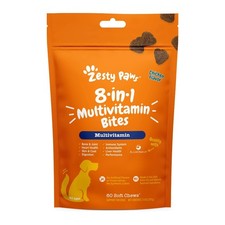 Zesty Paws 8-in-1 Multivitamin Bites for Dogs Chicken Flavor 60ct New