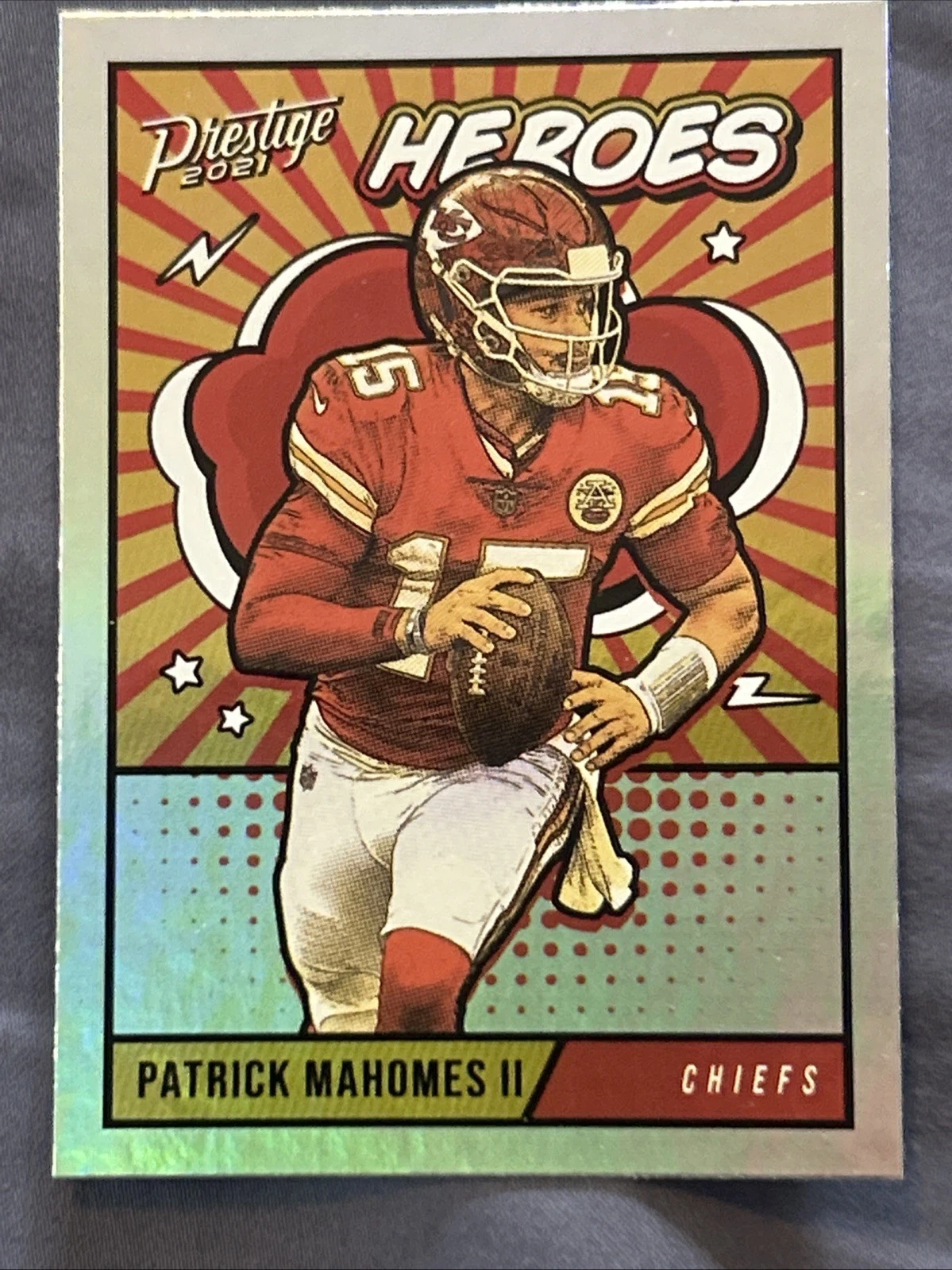 Patrick Mahomes trading card