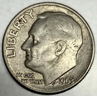 1963 - D Roosevelt Dime - Circulated Condition - 90% Silver - US Coin - 3979