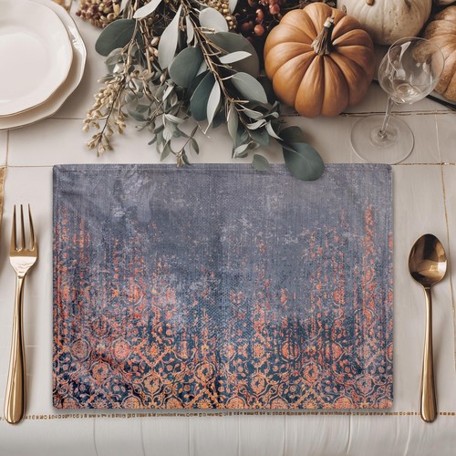 Cloth Placemat 100% Cotton Decorative Washable Table Placemats Dining Home We... - Picture 5 of 9