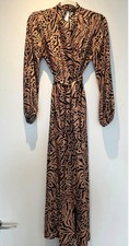Husk SILK Animal Print Maxi Dress Au6/8