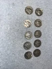 [Lot of 10] Mercury Dimes Mixed Dates  Metal Coin Collectibles