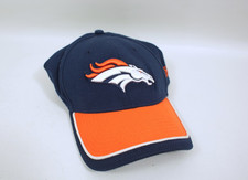 Denver Broncos New Era 39Thirty Hat Size Small/Medium Orange Blue NFL Cap
