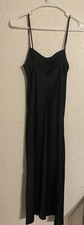 Nasty Gal Black Slip Dress Size 4  16619 100% Polyester Satin Feel