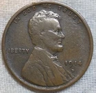 1914 D Lincoln Cent VF Details. Light Env Damage. Nice Color. Breaking up Sets.
