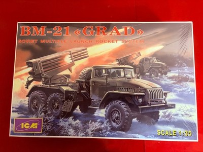 ICM BM-21 Grad 1:35 Soviet MLRS Model Kit 35381 Sealed Ukraine