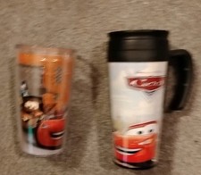 Lightning McQueen and Disney Pixar Tumbler and Two Cup Kids Both Safe