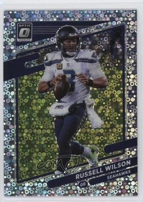 2021 Panini Donruss Optic Silver Circles Prizm 43/125 Russell Wilson #197 02v3