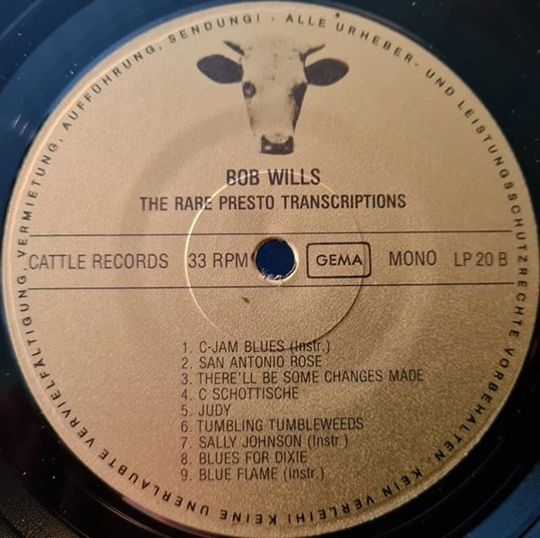Bob Wills - The Rare Presto Transcriptions Vinyl LP (LP Record, Compilation, ... - Image 4 of 4