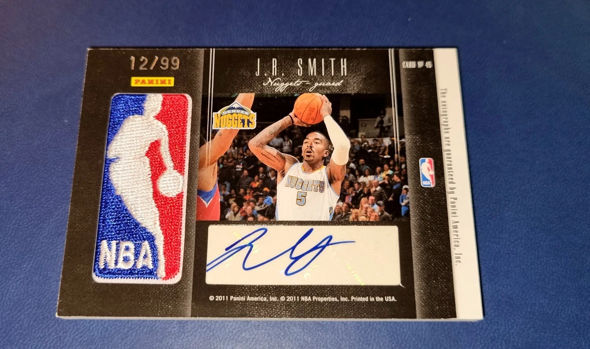 2011 Panini Black Box Passing The Torch Dual Auto Patch Alex English JR Smith